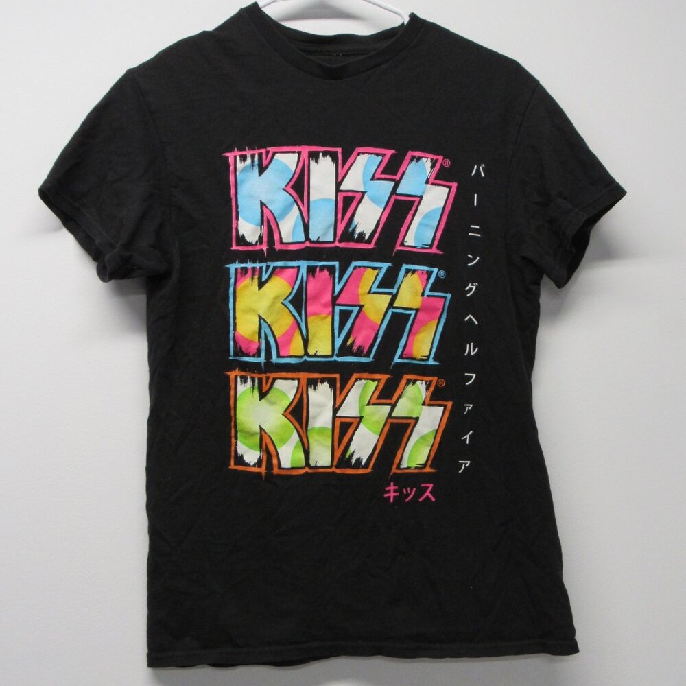 KISS Band T-Shirt Rock And Roll Japanese Japan 2017 Men's sz Small